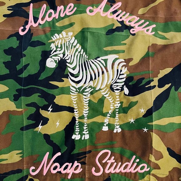 Vintage Camouflage Army Military Jacket with OG Patches + Custom Embroidery - Picture 3 of 9